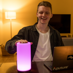 Friendship Lamp Wireless Long-Distance Touch Timber & Frosted Glass