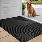 Front Door Mat Absorbent Microfiber Non-Slip & Machine Washable