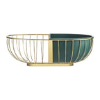 Fruit Basket Nordic Wrought Iron Detachable Plate