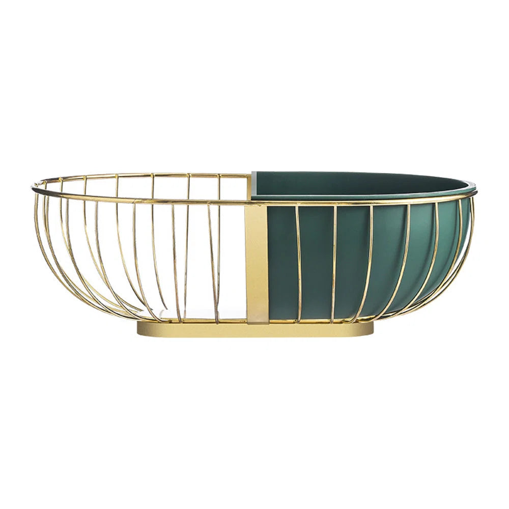 Fruit Basket Nordic Wrought Iron Detachable Plate