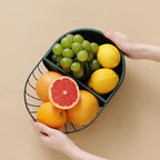 Fruit Basket Nordic Wrought Iron Detachable Plate