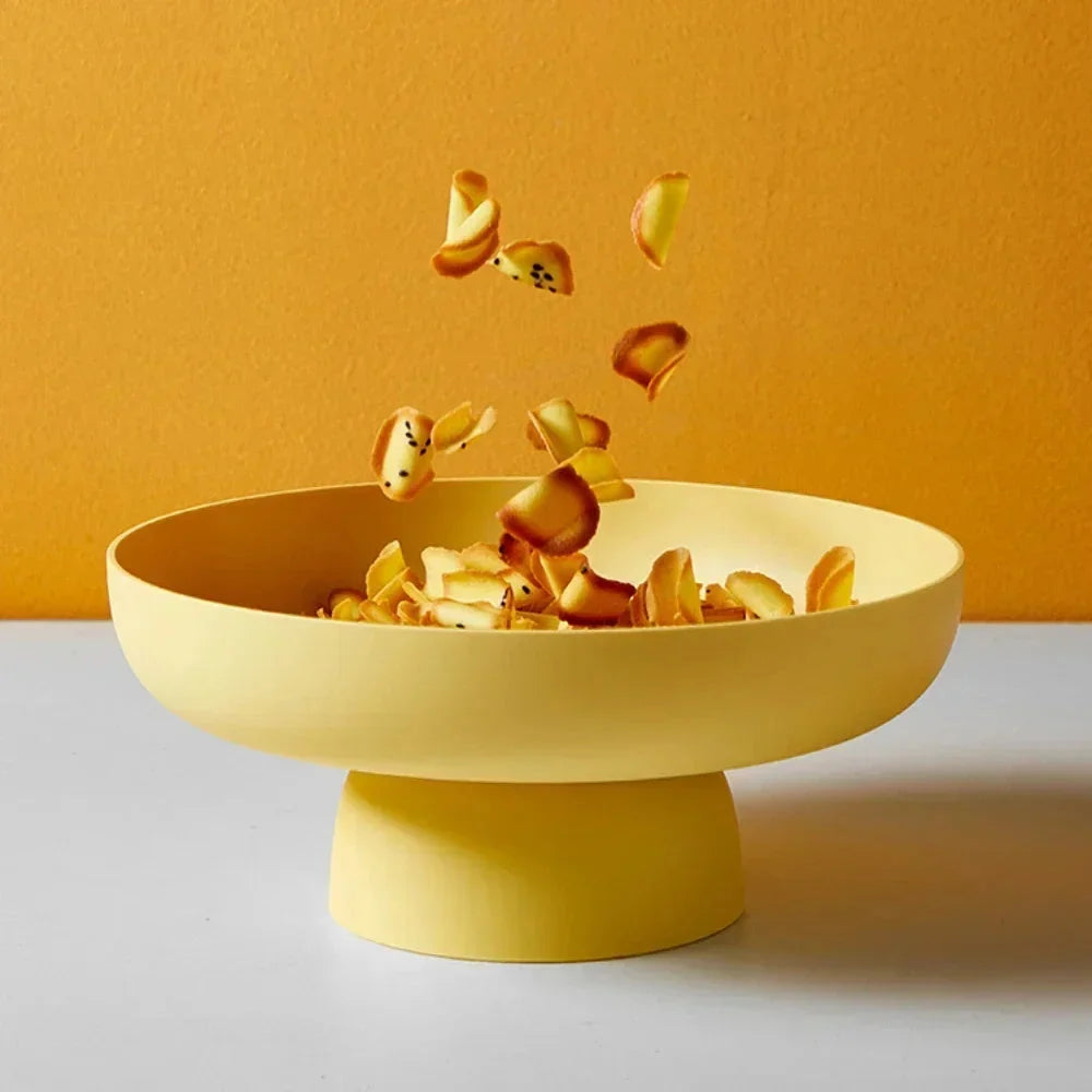 Fruit Bowl Minimalist Durable Plastic Stable Base