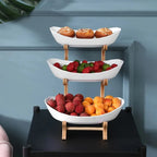 Fruit Bowl Tiered Plastic Countertop Organizer