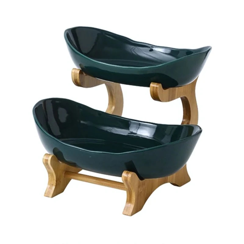 Fruit Bowl Tiered Plastic Countertop Organizer