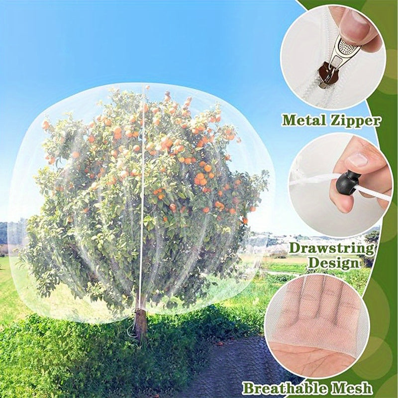 Fruit Protection Bag Breathable Mesh Adjustable Drawstring