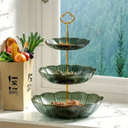 Fruit Stand 3-Tier Space-Saving Durable PET