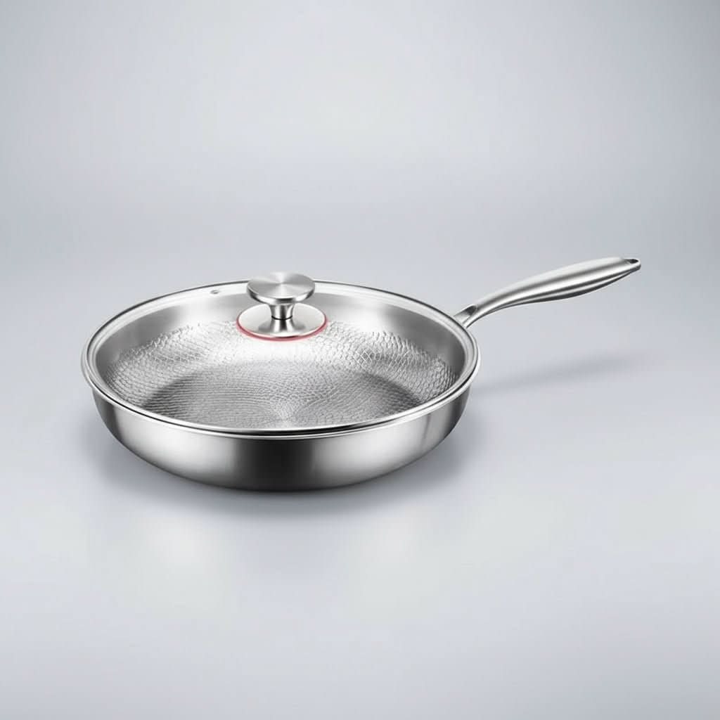 Frying Pan Non-Stick Hammered Titanium Induction Compatible