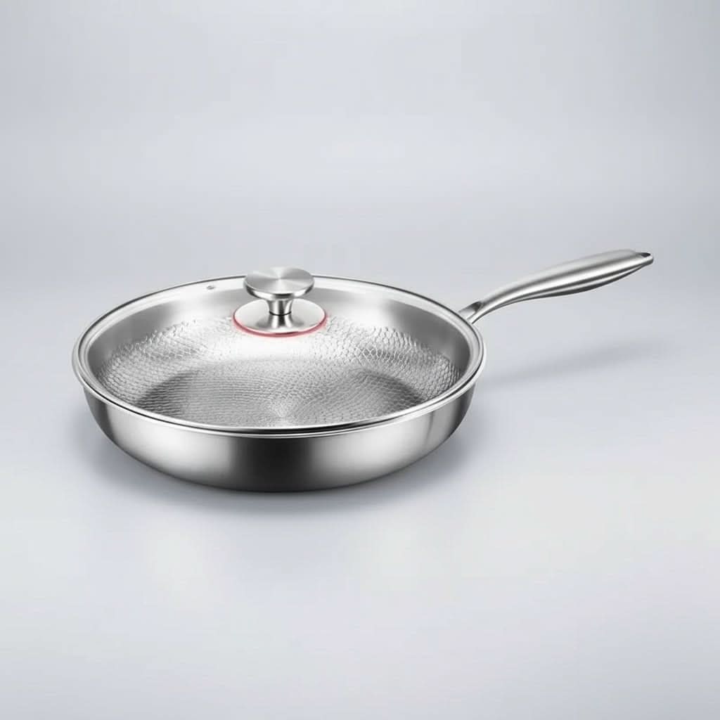 Frying Pan Non-Stick Hammered Titanium Induction Compatible