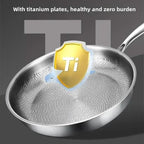 Frying Pan Non-Stick Hammered Titanium Induction Compatible