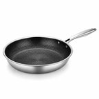 Frying Pan Non-Stick Honeycomb Stainless Steel