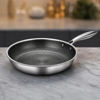 Frying Pan Non-Stick Honeycomb Stainless Steel