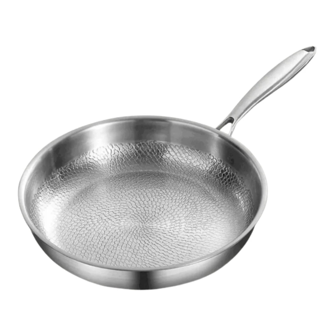 Frying Pan Pure Titanium Hammered Finish Non-Toxic