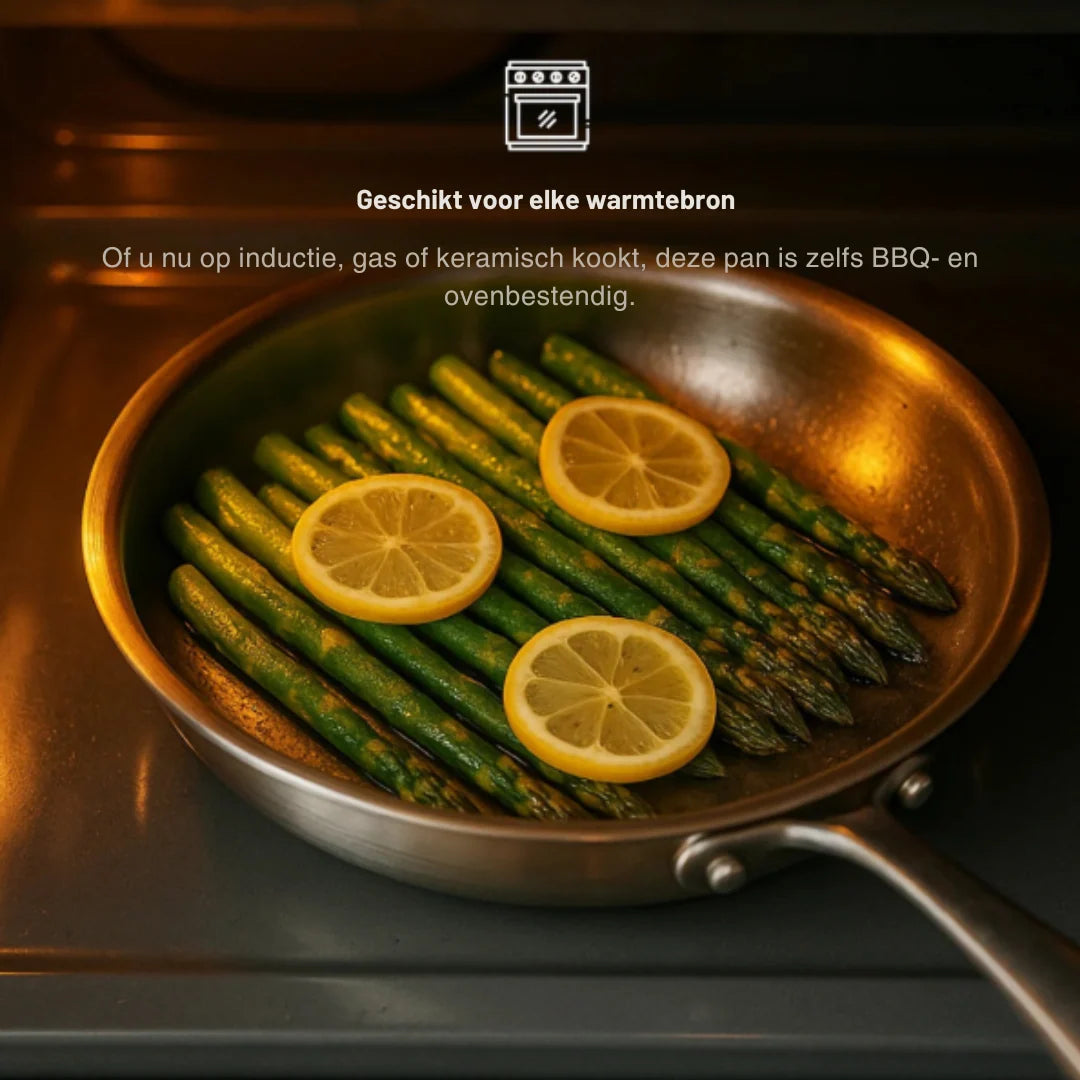Frying Pan Pure Titanium Non-Toxic Hammered Finish