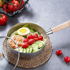 Frying Pan Stainless Steel Even Heat Ergonomic Handle