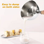 Frying Pan Stainless Steel Even Heat Ergonomic Handle