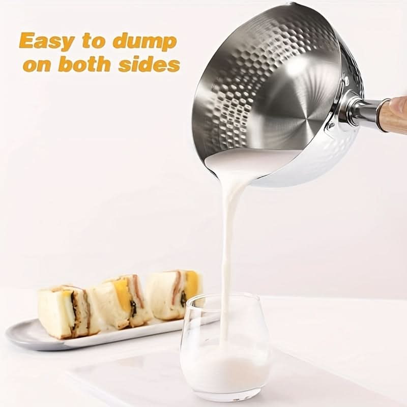 Frying Pan Stainless Steel Even Heat Ergonomic Handle