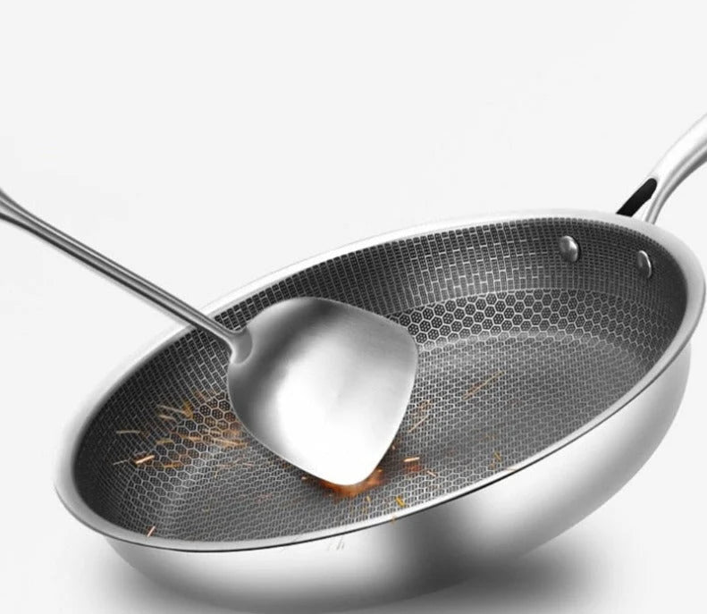 Frying Pan Stainless Steel Non-Stick Induction Compatible