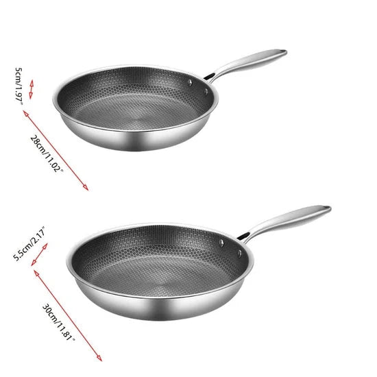 Frying Pan Stainless Steel Non-Stick Induction Compatible