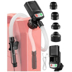 Fuel Transfer Pump Cordless Automatic Shutoff 4 Adapters