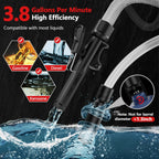 Fuel Transfer Pump Cordless Automatic Shutoff 4 Adapters