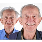 Full Arch Denture Set Flexible Cushion Grip Upper & Lower Arches