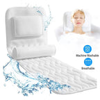 Full-Body Bath Pillow Breathable Padded Fabric & Non-Slip