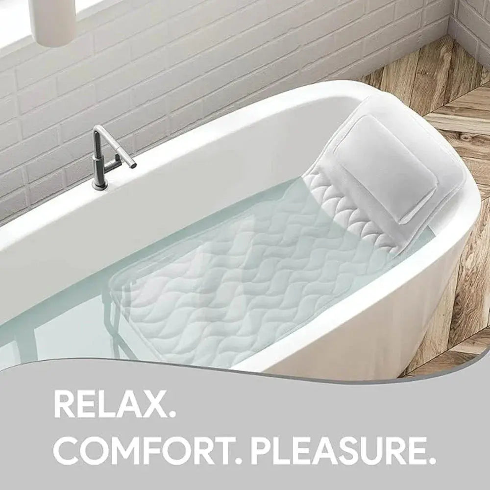 Full-Body Bath Pillow Breathable Padded Fabric & Non-Slip