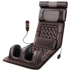 Full Body Massage Mattress Heated Neck Detachable Foot Massager Foldable