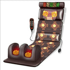 Full Body Massage Mattress Heated Neck Detachable Foot Massager Foldable