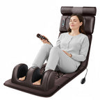 Full Body Massage Mattress Heated Neck Detachable Foot Massager Foldable