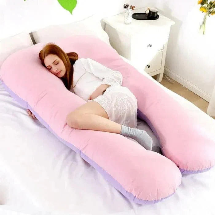 Full Body Pillow U-Shaped Adjustable Shredded Foam Jersey Cover