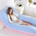 Full Body Pillow U-Shaped Adjustable Shredded Foam Jersey Cover