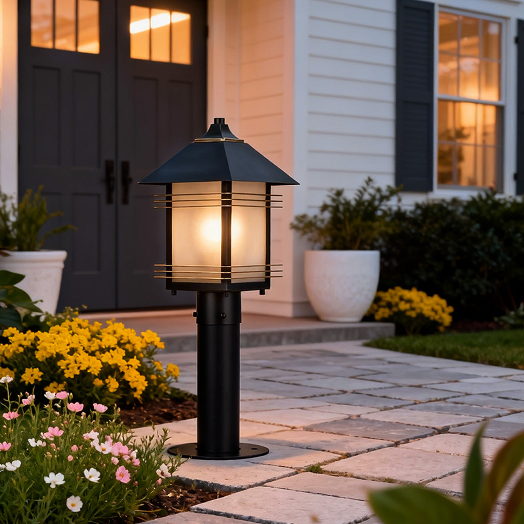 Full Copper IP55 Weather-Resistant Post Lantern (E27 Socket)