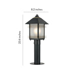 Full Copper IP55 Weather-Resistant Post Lantern (E27 Socket)