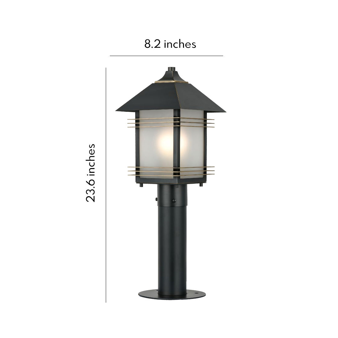 Full Copper IP55 Weather-Resistant Post Lantern (E27 Socket)