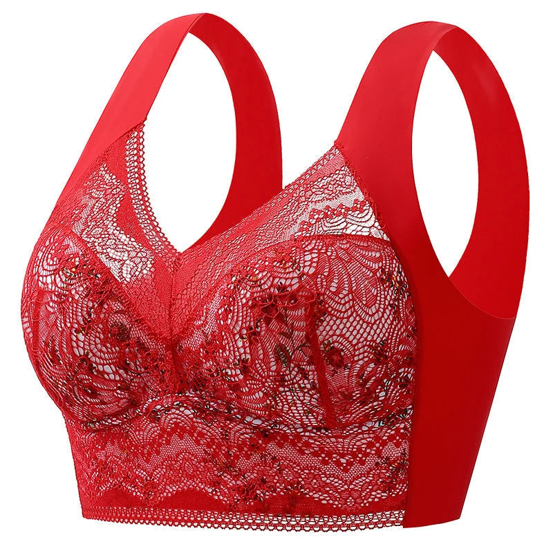 Full Coverage Bra Seamless Stretch Wide Straps & Breathable Fabric