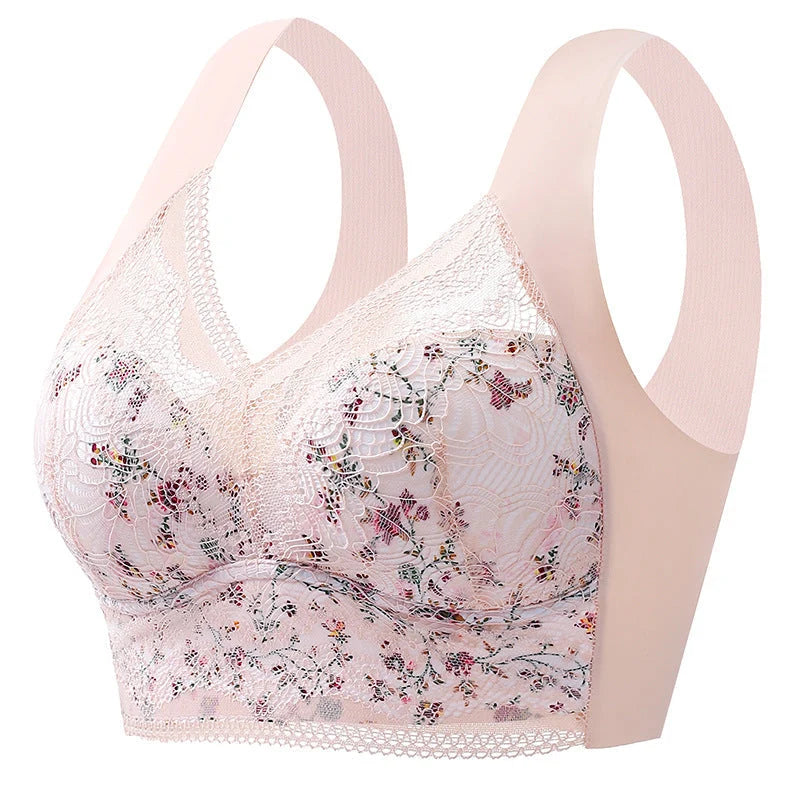Full Coverage Bra Seamless Stretch Wide Straps & Breathable Fabric