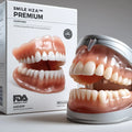 Full Denture Set Moldable Custom Fit Natural-Looking Teeth