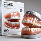 Full Denture Set Moldable Custom Fit Natural-Looking Teeth