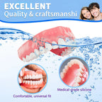 Full Denture Set Moldable Custom Fit Natural-Looking Teeth