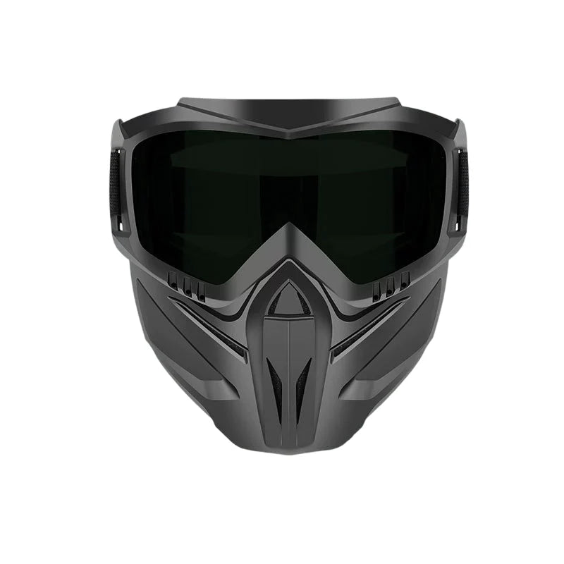 Full-Face Goggle Mask Detachable Two-Piece Polycarbonate Anti-Fog Ventilation