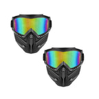 Full-Face Goggle Mask Detachable Two-Piece Polycarbonate Anti-Fog Ventilation