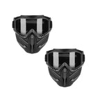 Full-Face Goggle Mask Detachable Two-Piece Polycarbonate Anti-Fog Ventilation