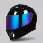 Full-Face Helmet Mirror Visor & Multi-Vent Removable Washable Liner