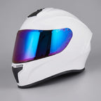 Full-Face Helmet Mirror Visor & Multi-Vent Removable Washable Liner