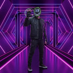 Full-Face Mask Bright LED Battery-Free