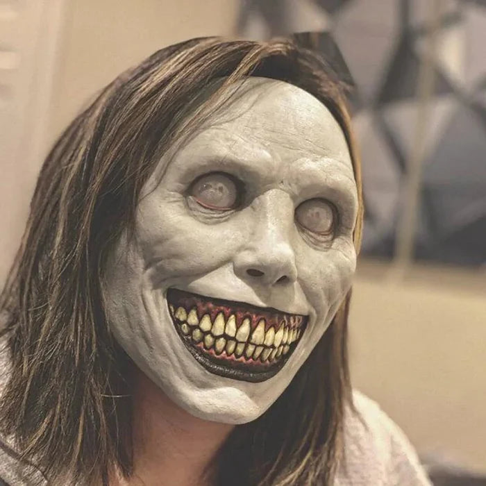 Full Face Mask Smiling Demon Soft Stretch Latex