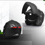 Full-Face Motorcycle Helmet Impact-Resistant ABS Shell & Anti-Scratch Visor