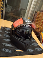 Full-Face Motorcycle Helmet Impact-Resistant ABS Shell & Anti-Scratch Visor
