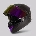 Full-Face Motorcycle Helmet Protective Clear Visor Purple
